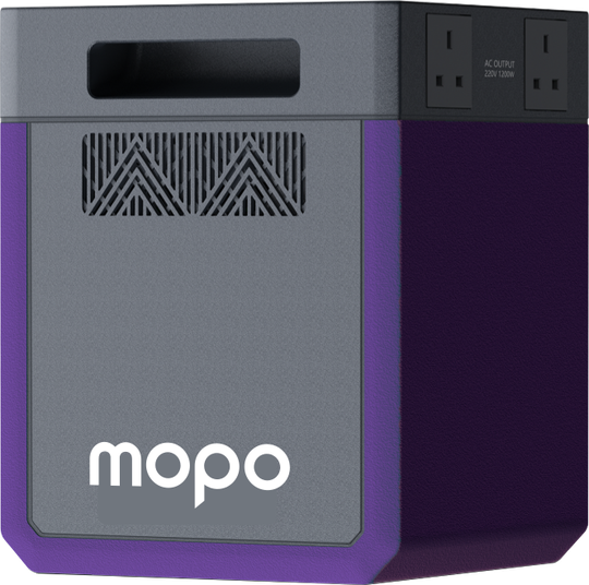MOPOPlus Standard power unit, 2kWh with dual AC outlets